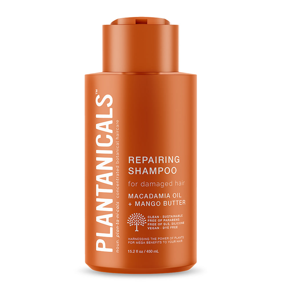 Plantanicals Shampoo Reparador para Cabello Dañado - Aceite de Macadamia & Manteca de Mango