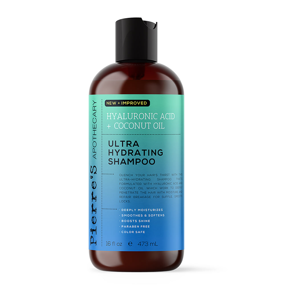 Pierre's Apothecary Shampoo Ultra Hidratante Acido Hialuronico  + Aceite de Coco 16 oz