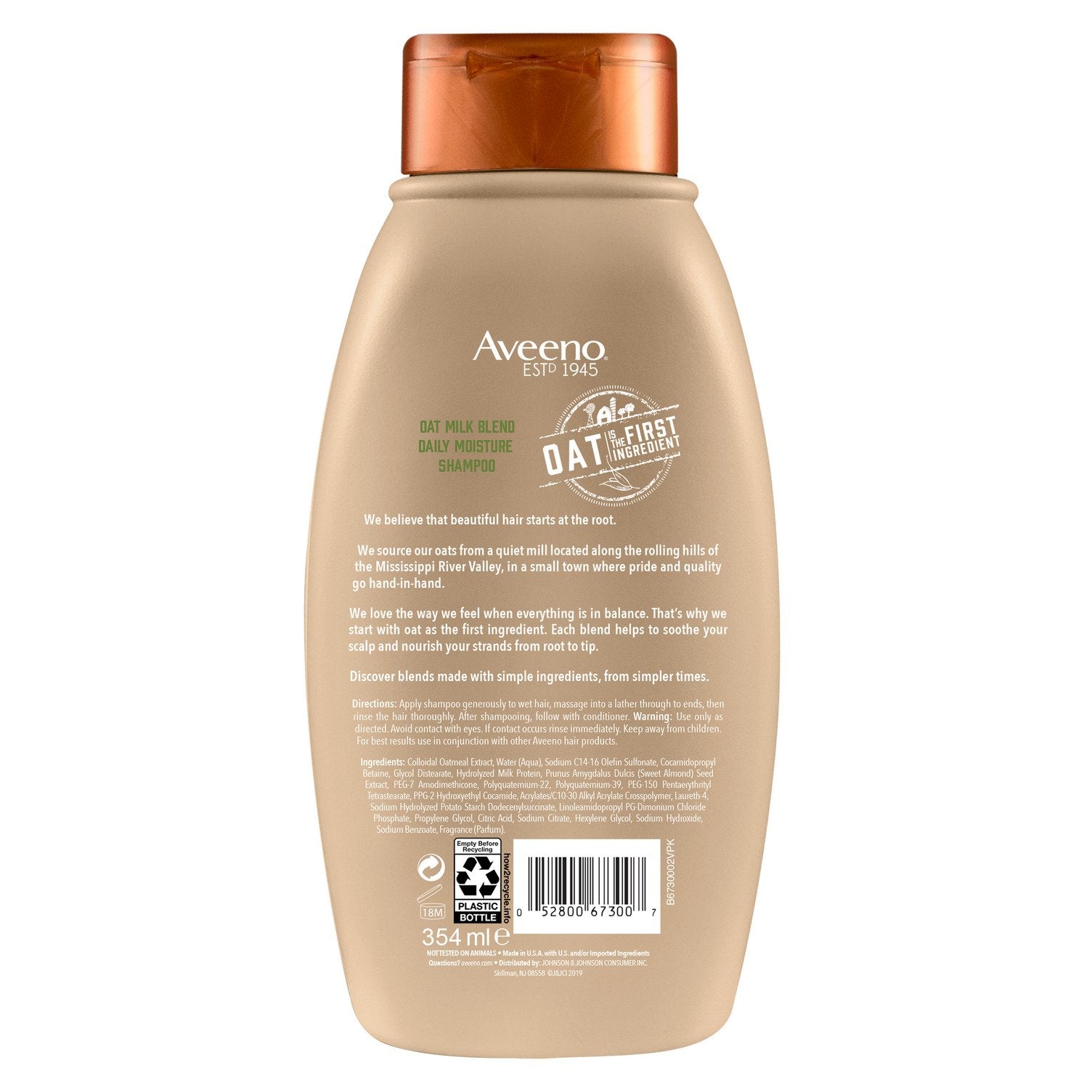 Aveeno Shampoo Hidratante Leche de Avena 354 ml