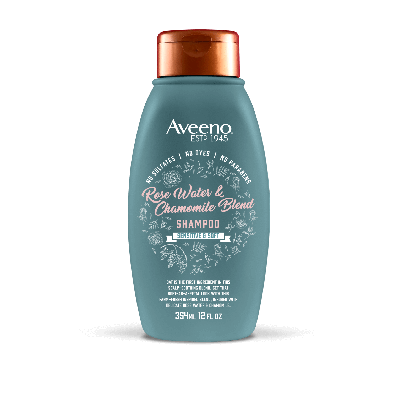 Aveeno Shampoo Agua de Rosas y Manzanilla 354 ml