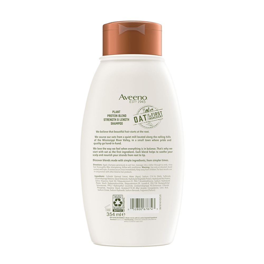 Shampoo Aveeno Plant Protein Blend Fortalecedor 354 ml