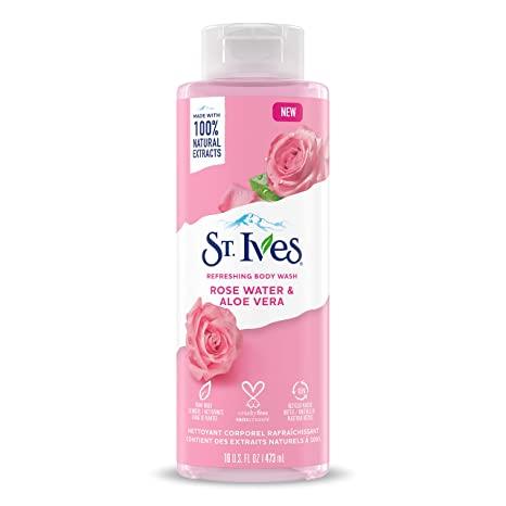 St Ives Body Wash Rosa y Aloe Vera 473 ml