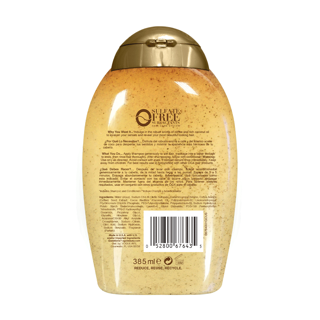 OGX Shampoo de Coco y Café 385ml