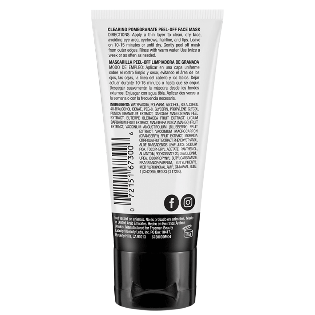 Freeman Basics Mascarilla Facial Peel Off Clarificante Granada 44 ml