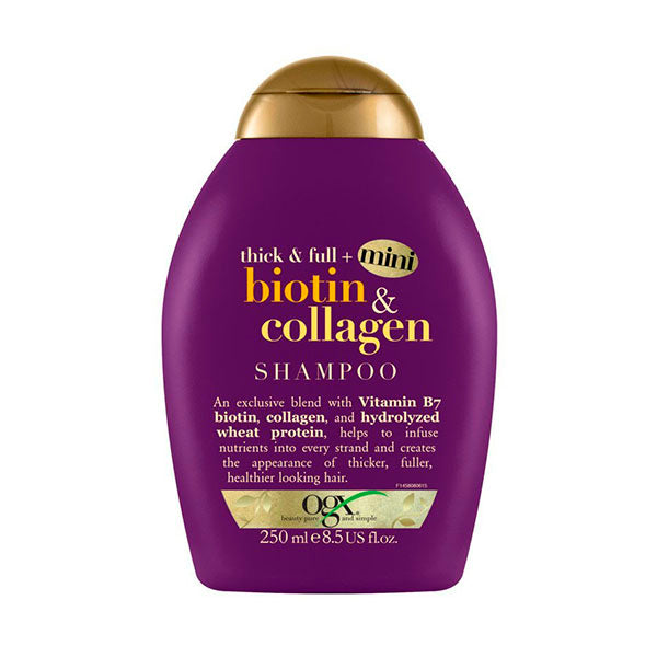 OGX MINI Shampoo Volumen y Fuerza de Biotina y Colageno 250ml